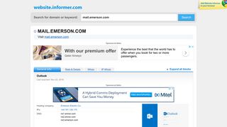 mail.emerson.com at Website Informer. Outlook. Visit Mail Emerson.