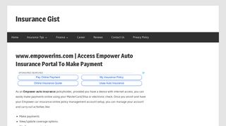 www.empowerins.com | Access Empower Auto Insurance