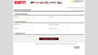 ESPN | Sign Up