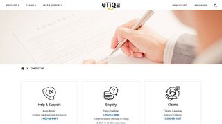 Contact Us | Etiqa Insurance and Takaful