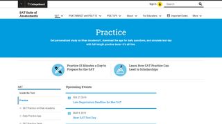 SAT Practice | SAT Suite of Assessments – The College Board