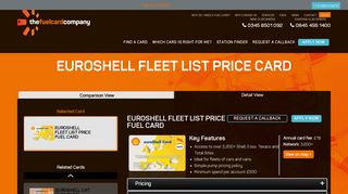 euroShell Fleet List Price | Fuelcards.co.uk