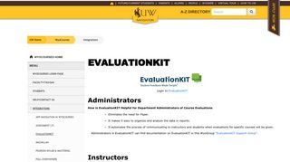 EvaluationKIT - University of Wyoming