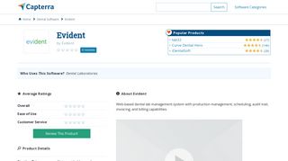 Evident Reviews and Pricing - 2019 - Capterra