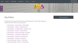 Pay Online | Extra Storage™
