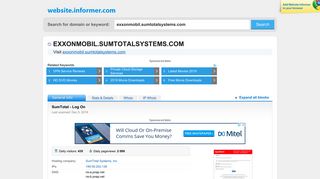 exxonmobil.sumtotalsystems.com at WI. SumTotal - Log On