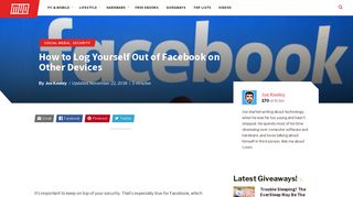 How to Log Yourself Out of Facebook on Other Devices - MakeUseOf