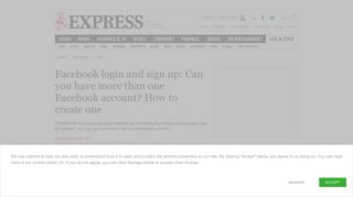 Facebook login and sign up: Can you have more than one account ...