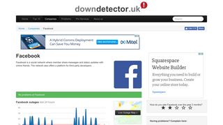 Facebook UK down? Current problems and status. | Downdetector