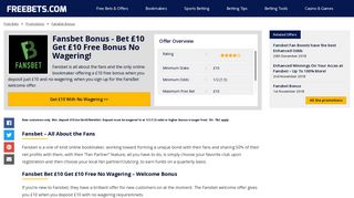 Fansbet Bonus - Join today for a Fansbet Bonus worth up to £20