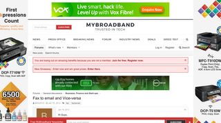 Fax to email and Vice-versa | MyBroadband