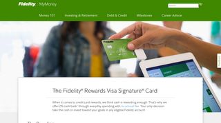 The Fidelity Rewards Visa Signature Card - Fidelity Investments