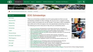 EOC Scholarships – Community College of Rhode Island