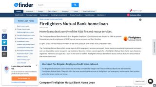 Fire Brigades Employees' Credit Union Home Loans | finder.com.au