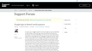 Google sign-in doesn't work anymore | Firefox Support Forum | Mozilla ...