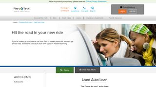 Used Car Loans | Used Auto Loans | First Tech