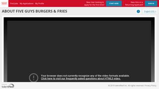 About Five Guys Burgers & Fries - talentReef Applicant Portal