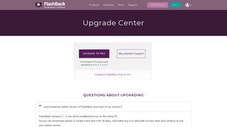 FlashBack - Upgrade Center - FlashBack Screen Recorder
