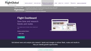 Aviation reports news and data on a single platform - FlightGlobal