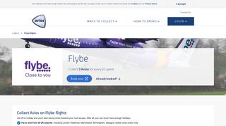 Book Flybe flights to collect Avios rewards | Avios