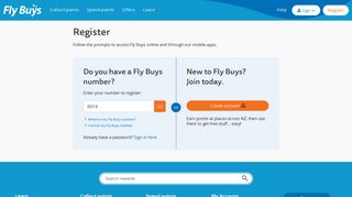 Register - Fly Buys