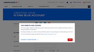 Create your Flying Blue account - Air France