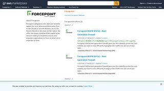 AWS Marketplace: Forcepoint