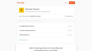 Forever France - email addresses & email format • Hunter - Hunter.io