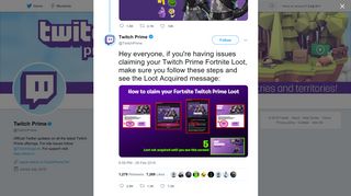 Twitch Prime on Twitter: 