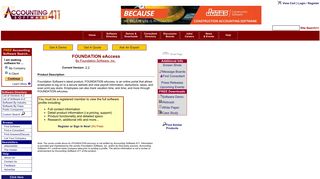Accounting Software 411 - FOUNDATION eAccess Software Profile