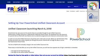 myFPS / PowerSchool - Unified Classroom - Fraser Public Schools