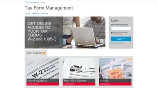 Tax Form Management: Home