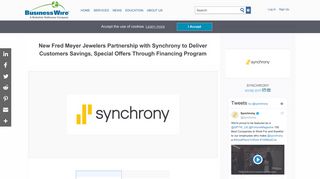 New Fred Meyer Jewelers Partnership with Synchrony ... - Business Wire