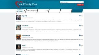 New Members | Charity Cars - Free Charity Cars