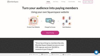 Create a Squarespace membership site today!