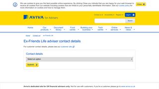 ex-Friends Life contact | Aviva for Advisers