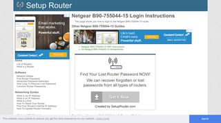 Login to Netgear B90-755044-15 Router - SetupRouter