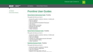 Frontline User Guides | Kelly Educational Staffing