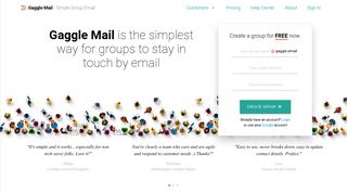 Gaggle Mail | Simple Group Email Service