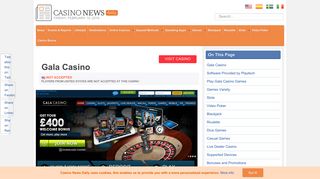 Gala Casino Review - Games, Bonuses, Payment Methods