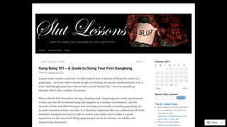 Gang Bang 101 – A Guide to Doing Your First Gangbang | - Slut Lessons