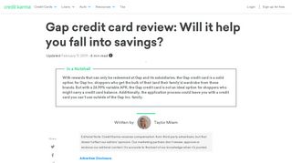 Gap credit card review | Credit Karma