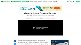3 Ways to Make a Gap Card Payment | GOBankingRates