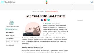 Gap Visa Credit Card Review - The Balance
