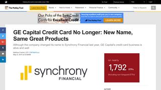 GE Capital Credit Card No Longer: New Name, Same Great Products ...