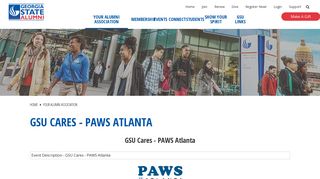GSU Alumni Association - GSU Cares - PAWS Atlanta