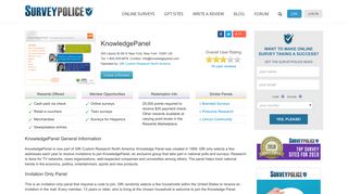 KnowledgePanel Ranking and Reviews - SurveyPolice