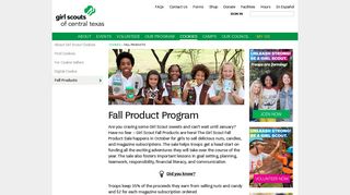 Fall Products | Girl Scouts of Central Texas