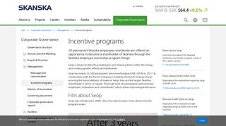 Incentive programs: Seop | Skanska - Global corporate website