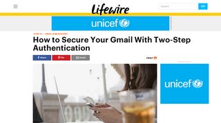 How to Secure Your Gmail With Two-Step Authentication - Lifewire
